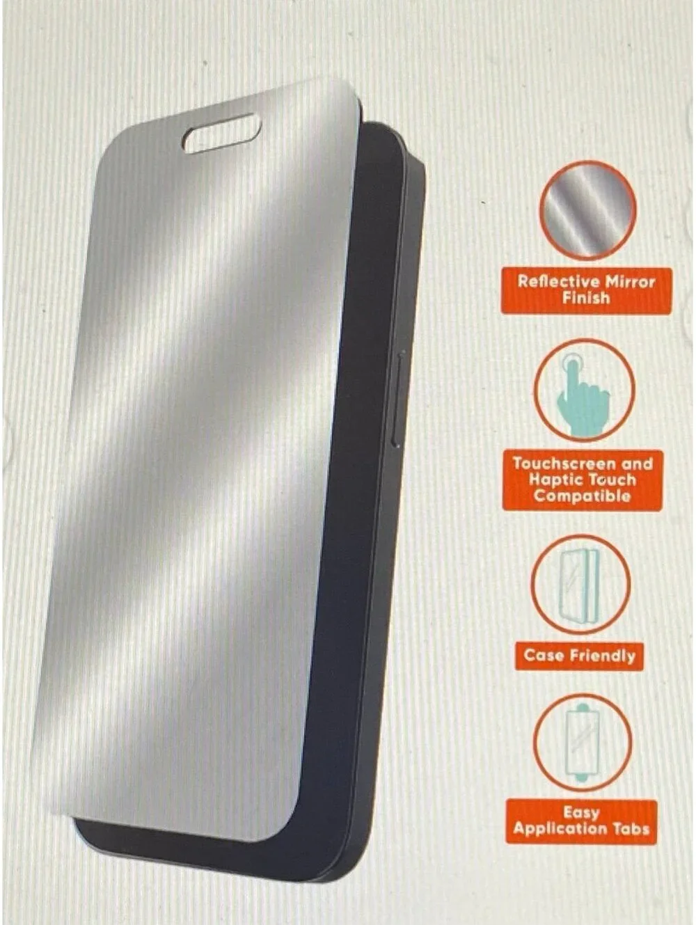Onn Mirror Glass Screen Protector for iPhone 16 Pro
